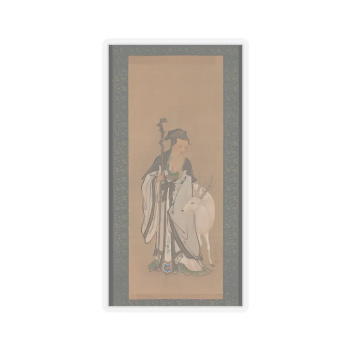Kano Tanshin (Moromichi) - Jurōjin - early 19th century v1 - STICKER Vinyl Kiss-Cut Decal