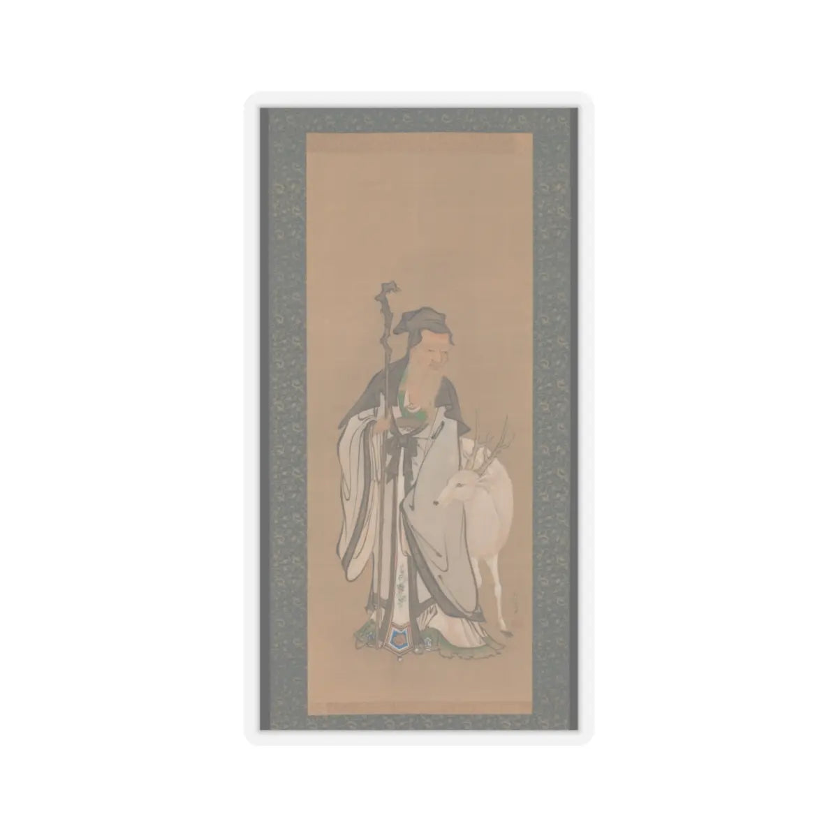 Kano Tanshin (Moromichi) - Jurōjin - early 19th century v1 - STICKER Vinyl Kiss-Cut Decal