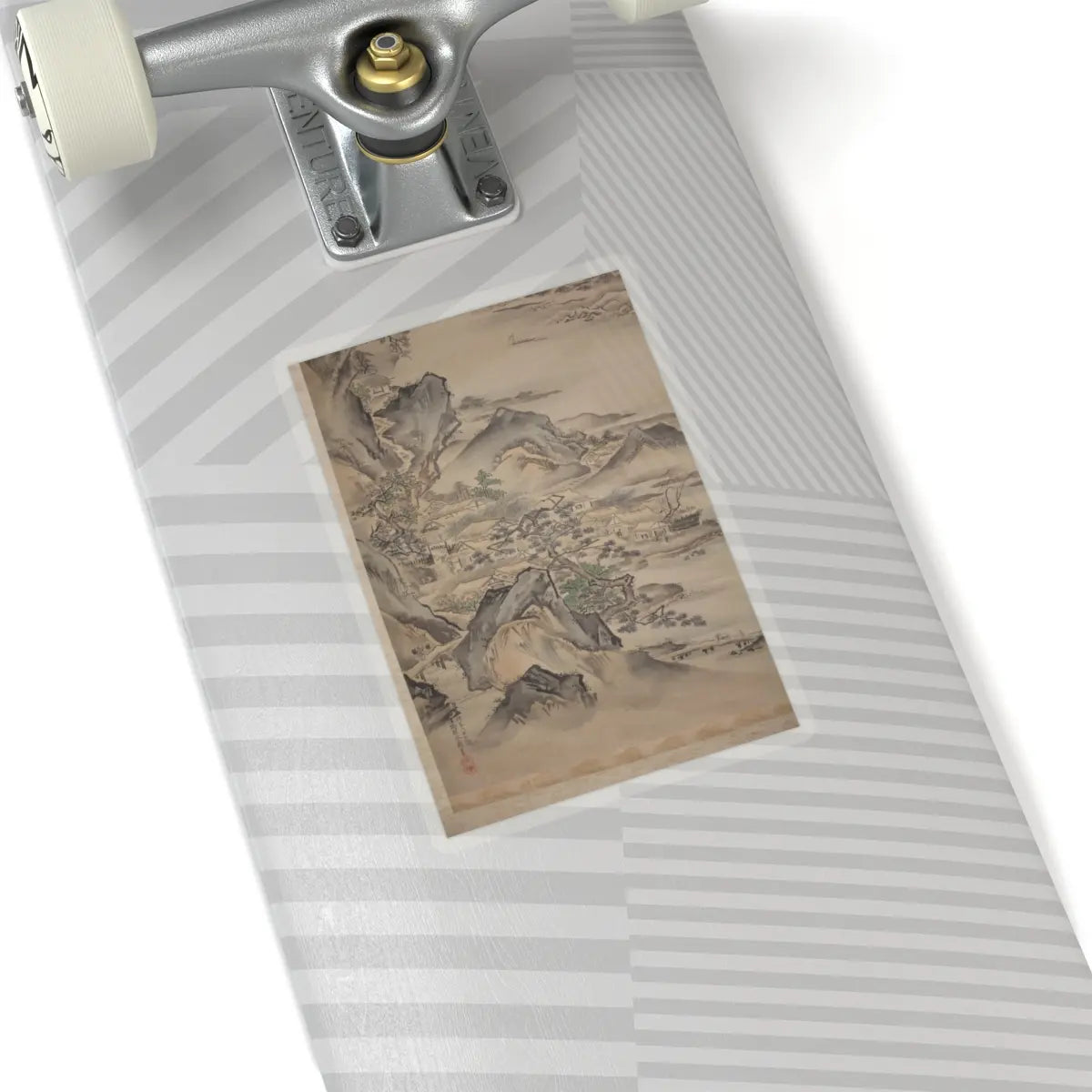 Kano Tansui Moritsune - Mount Penglai with Eight Views of Xiao and Xiang - 19th century v12 - STICKER Vinyl Kiss-Cut Decal