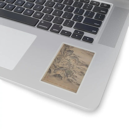Kano Tansui Moritsune - Mount Penglai with Eight Views of Xiao and Xiang - 19th century v12 - STICKER Vinyl Kiss-Cut Decal