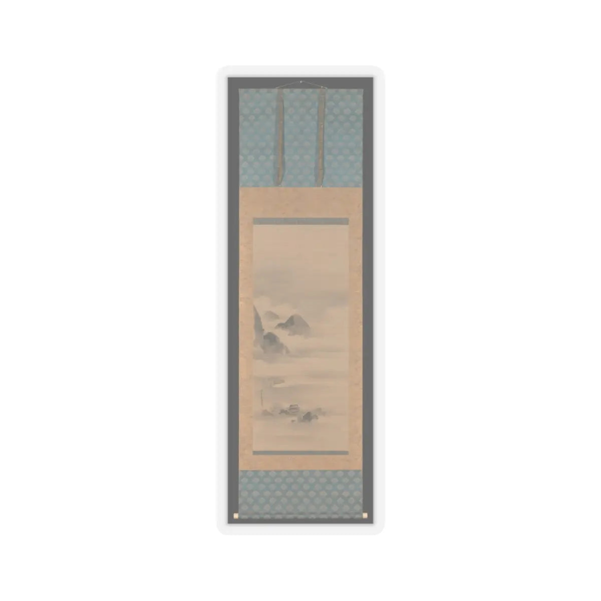 Kano Tan'yū - Landscape in Moonlight - after 1662 v2 - STICKER Vinyl Kiss-Cut Decal
