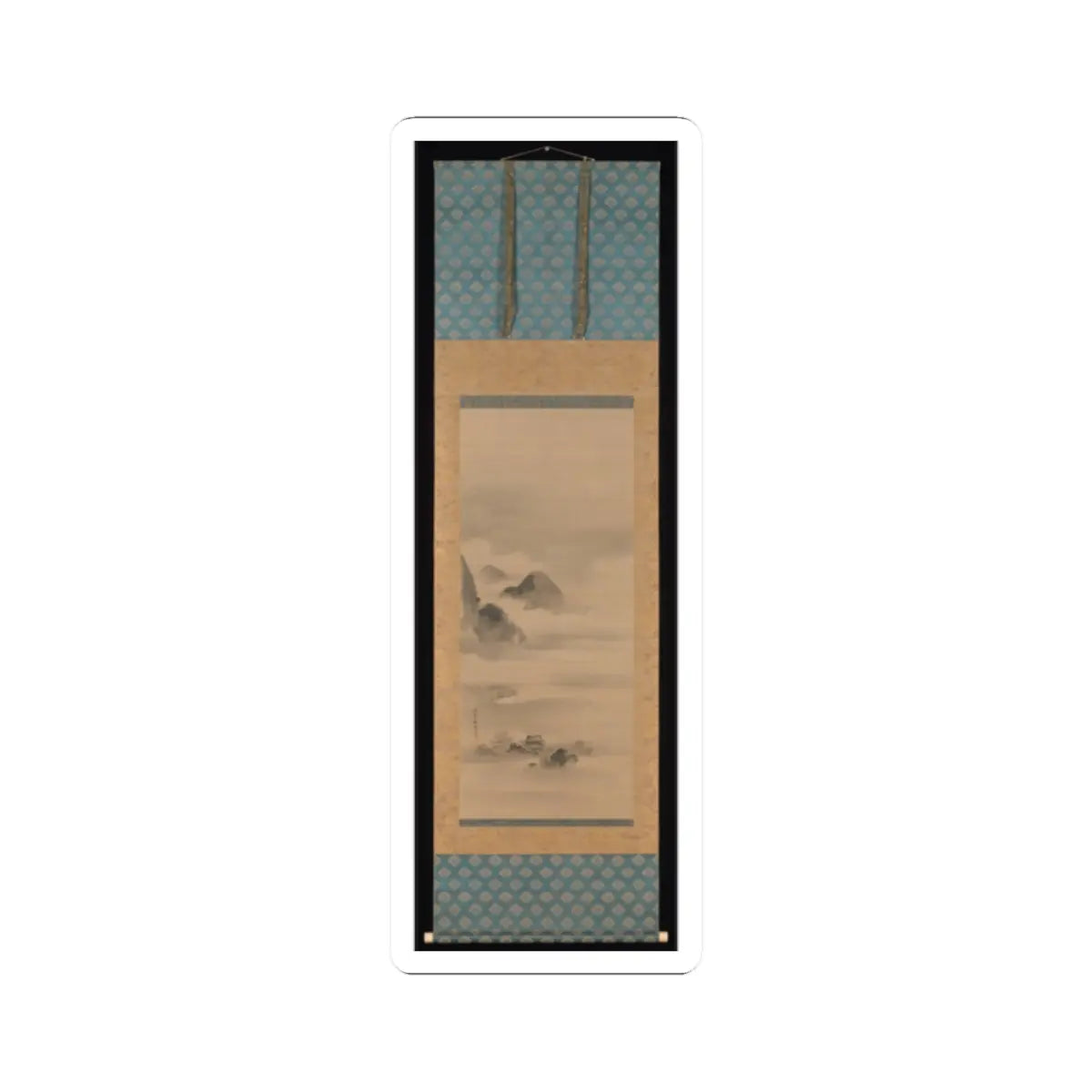 Kano Tan'yū - Landscape in Moonlight - after 1662 v2 - STICKER Vinyl Kiss-Cut Decal