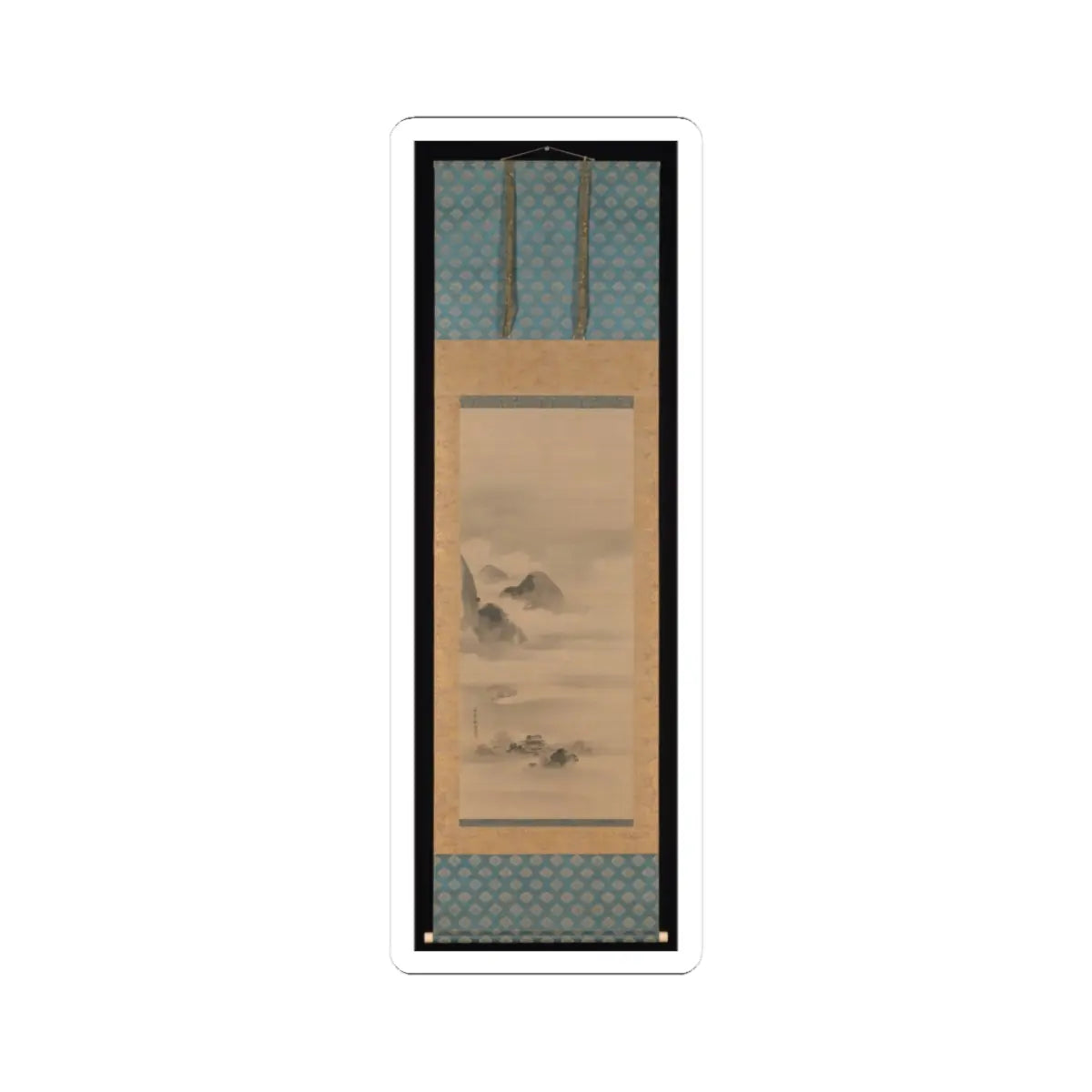 Kano Tan'yū - Landscape in Moonlight - after 1662 v2 - STICKER Vinyl Kiss-Cut Decal