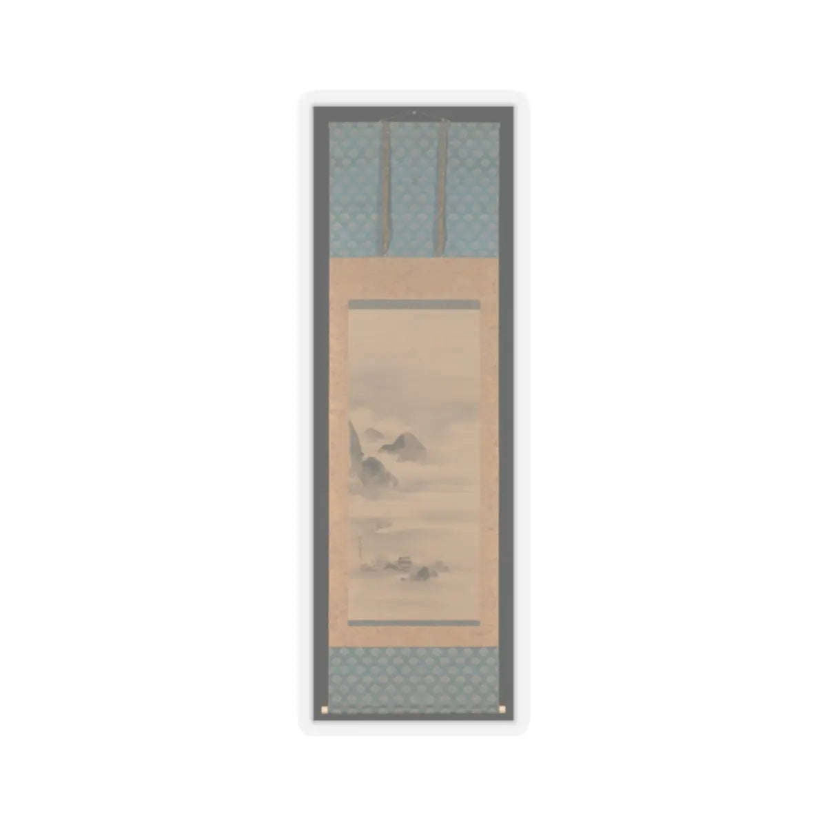 Kano Tan'yū - Landscape in Moonlight - after 1662 v2 - STICKER Vinyl Kiss-Cut Decal