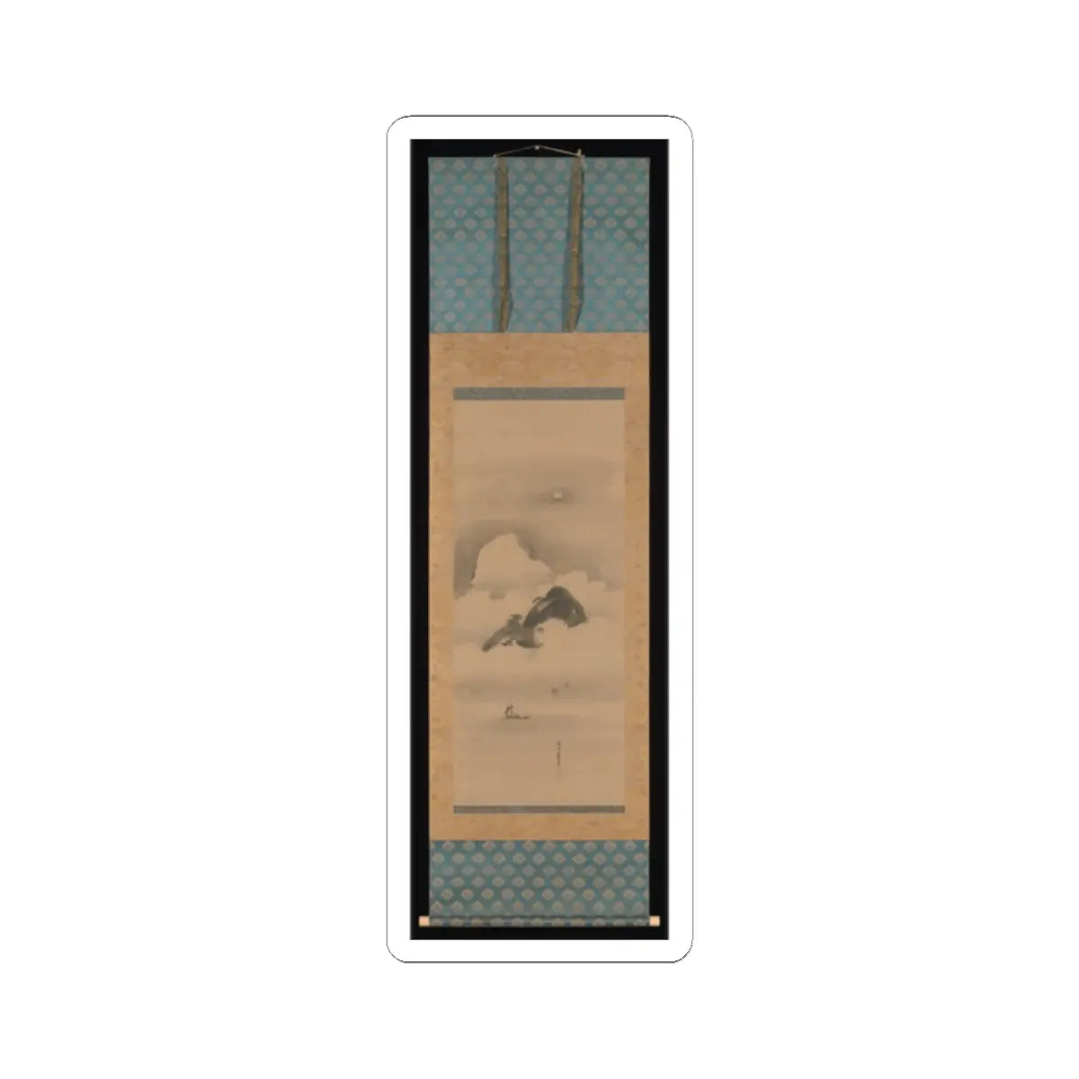 Kano Tan'yū - Landscape in Moonlight - after 1662 v3 - STICKER Vinyl Kiss-Cut Decal