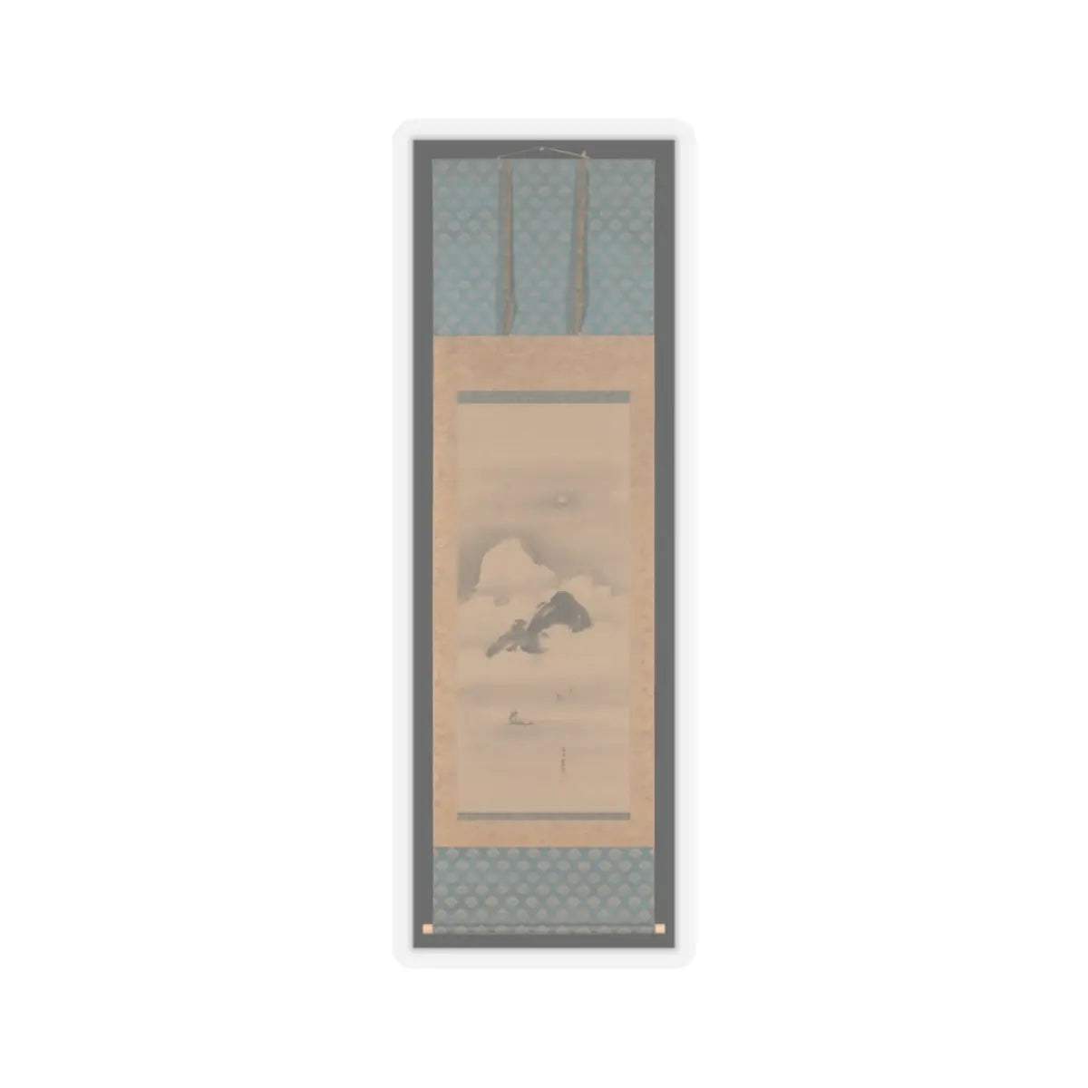 Kano Tan'yū - Landscape in Moonlight - after 1662 v3 - STICKER Vinyl Kiss-Cut Decal