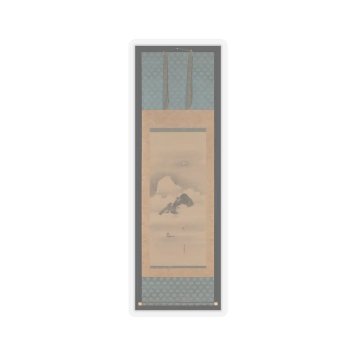 Kano Tan'yū - Landscape in Moonlight - after 1662 v3 - STICKER Vinyl Kiss-Cut Decal