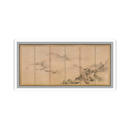 Kano Tan'yū - Landscapes of the Four Seasons - 1630s v1 - STICKER Vinyl Kiss-Cut Decal