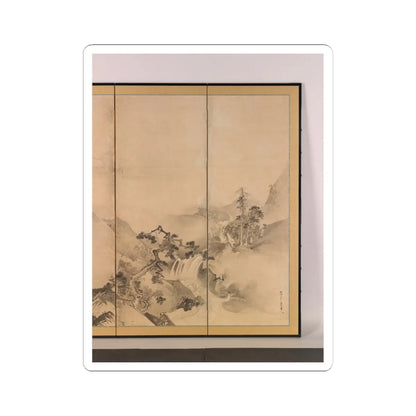 Kano Tan'yū - Landscapes of the Four Seasons - 1630s v3 - STICKER Vinyl Kiss-Cut Decal