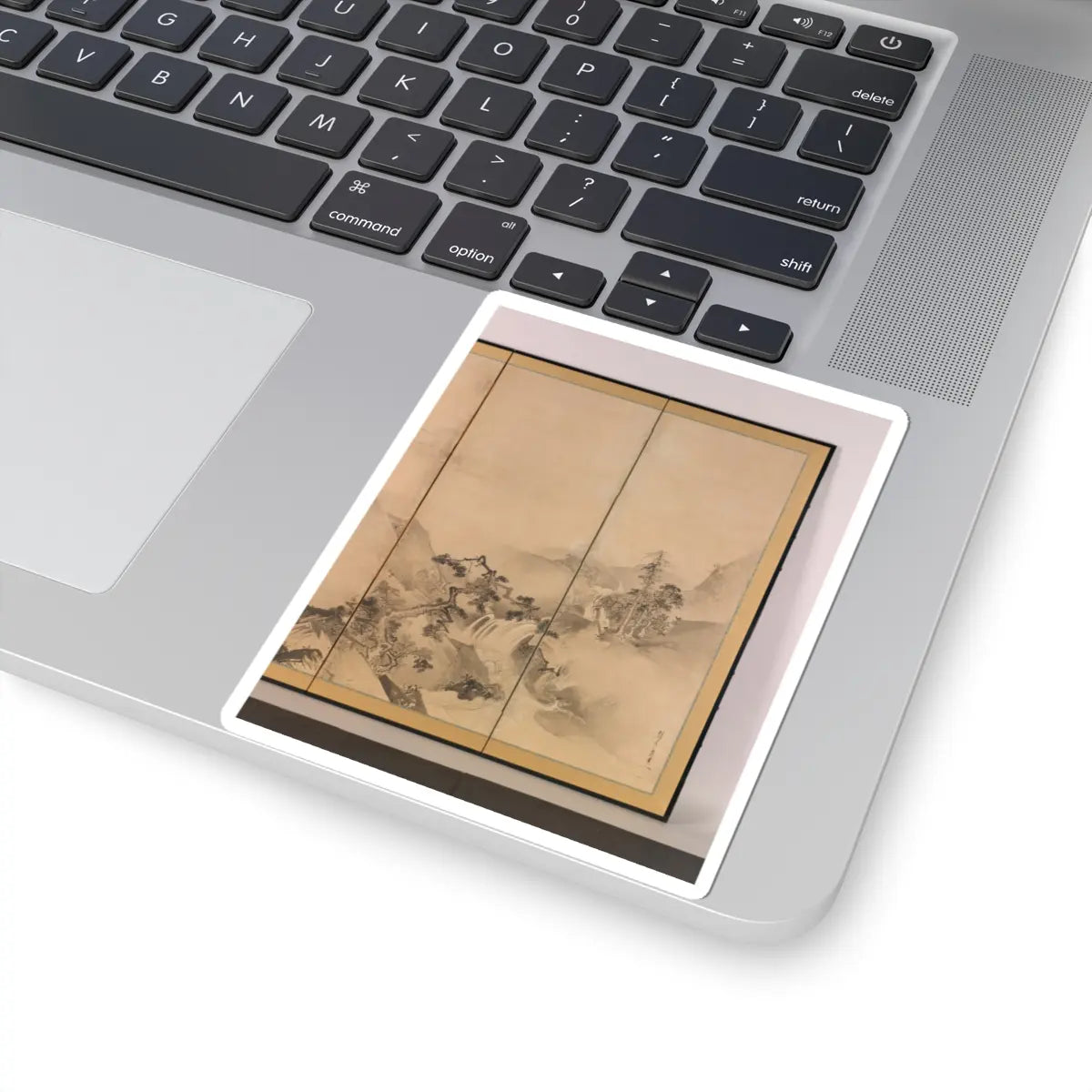 Kano Tan'yū - Landscapes of the Four Seasons - 1630s v3 - STICKER Vinyl Kiss-Cut Decal