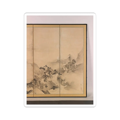 Kano Tan'yū - Landscapes of the Four Seasons - 1630s v3 - STICKER Vinyl Kiss-Cut Decal