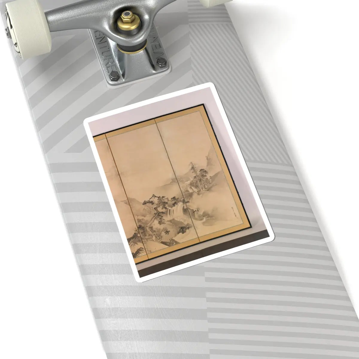 Kano Tan'yū - Landscapes of the Four Seasons - 1630s v3 - STICKER Vinyl Kiss-Cut Decal