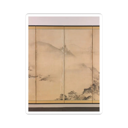 Kano Tan'yū - Landscapes of the Four Seasons - 1630s v4 - STICKER Vinyl Kiss-Cut Decal