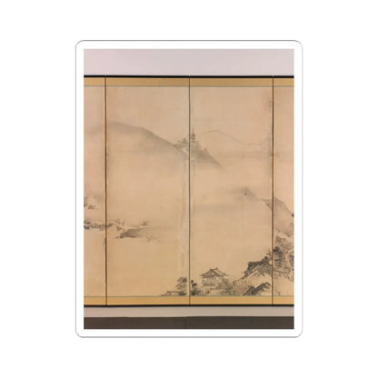Kano Tan'yū - Landscapes of the Four Seasons - 1630s v4 - STICKER Vinyl Kiss-Cut Decal
