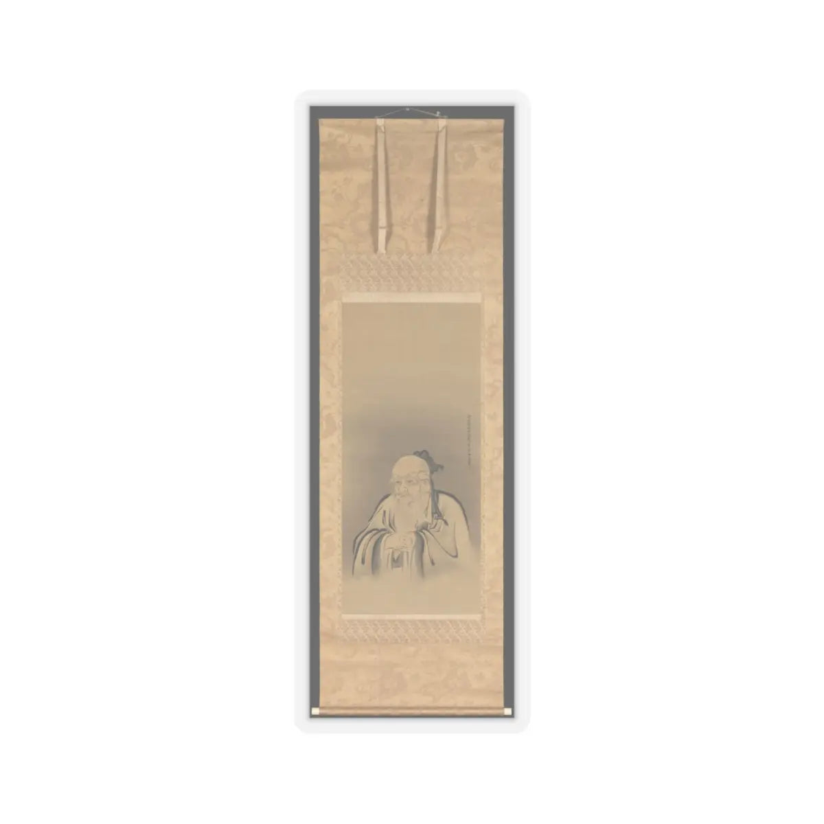 Kano Tan'yū - Portrait of Emperor Shennong - 1665 v1 - STICKER Vinyl Kiss-Cut Decal