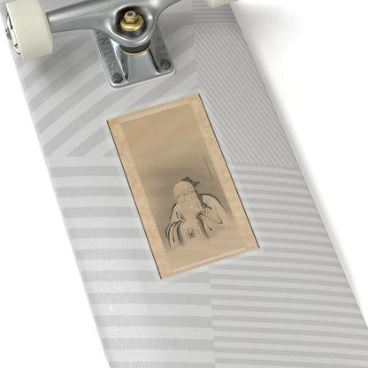 Kano Tan'yū - Portrait of Emperor Shennong - 1665 v2 - STICKER Vinyl Kiss-Cut Decal