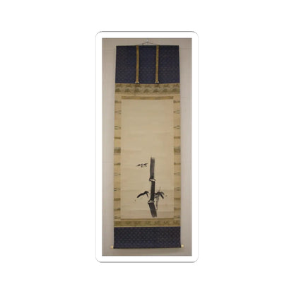 Kano Tan'yū - Sparrow and Bamboo - 17th–18th century v4 - STICKER Vinyl Kiss-Cut Decal