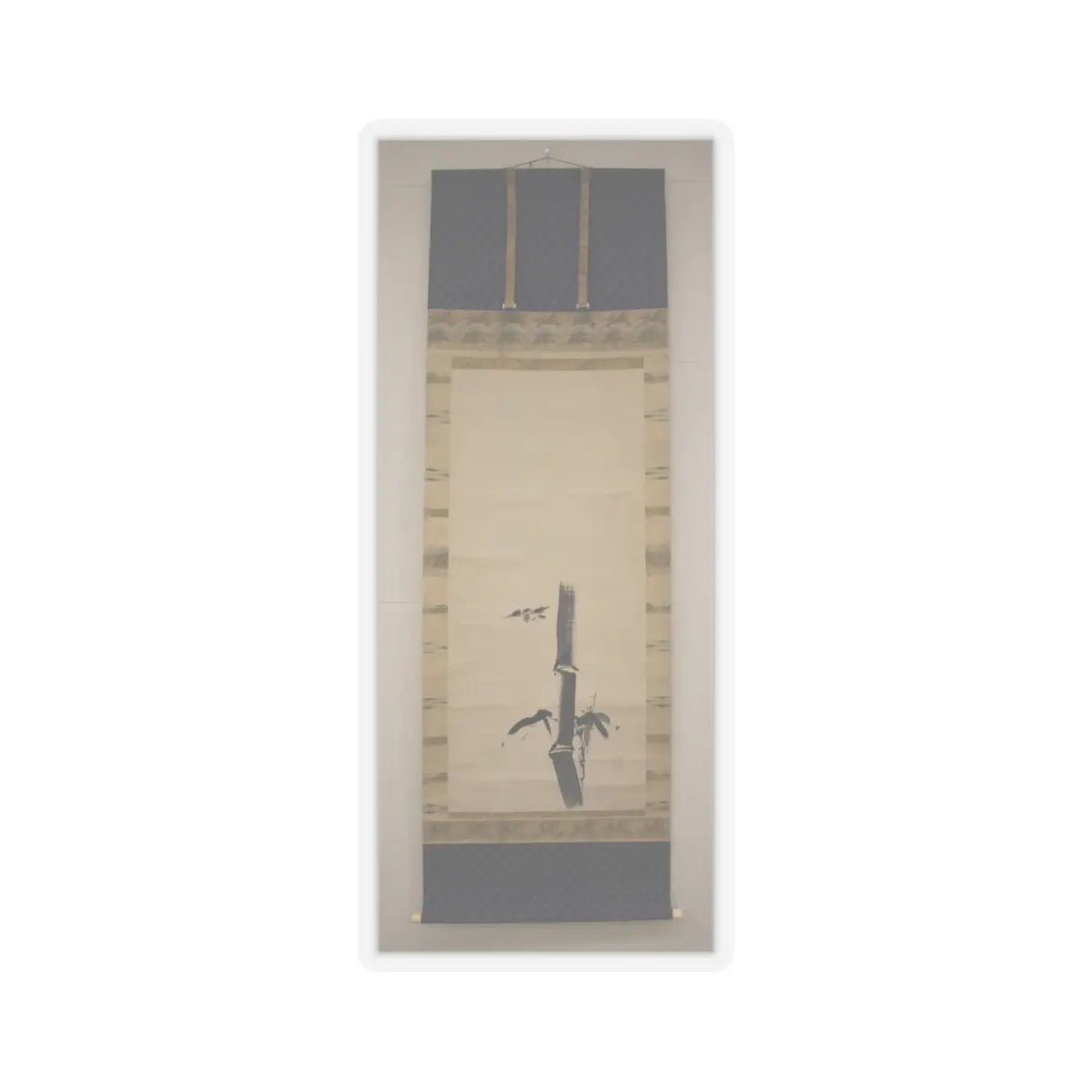 Kano Tan'yū - Sparrow and Bamboo - 17th–18th century v4 - STICKER Vinyl Kiss-Cut Decal