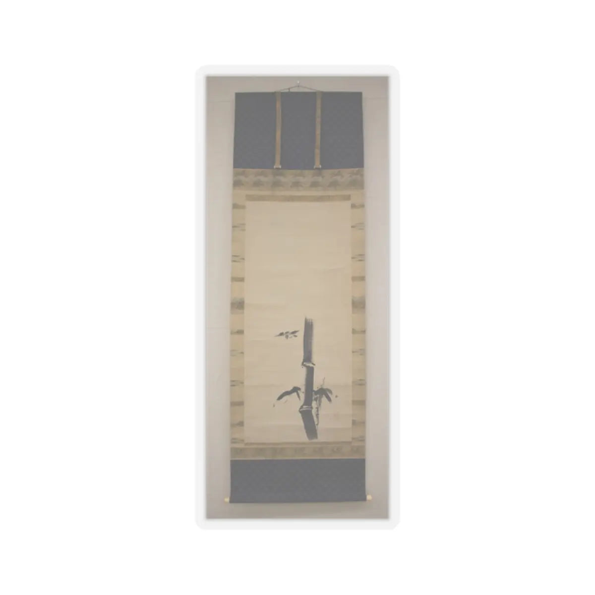 Kano Tan'yū - Sparrow and Bamboo - 17th–18th century v4 - STICKER Vinyl Kiss-Cut Decal
