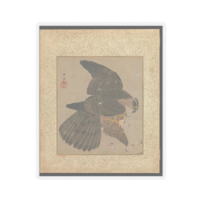 Kano Tsunenobu - Album of Hawks and Calligraphy - 17th–18th century v24 - STICKER Vinyl Kiss-Cut Decal