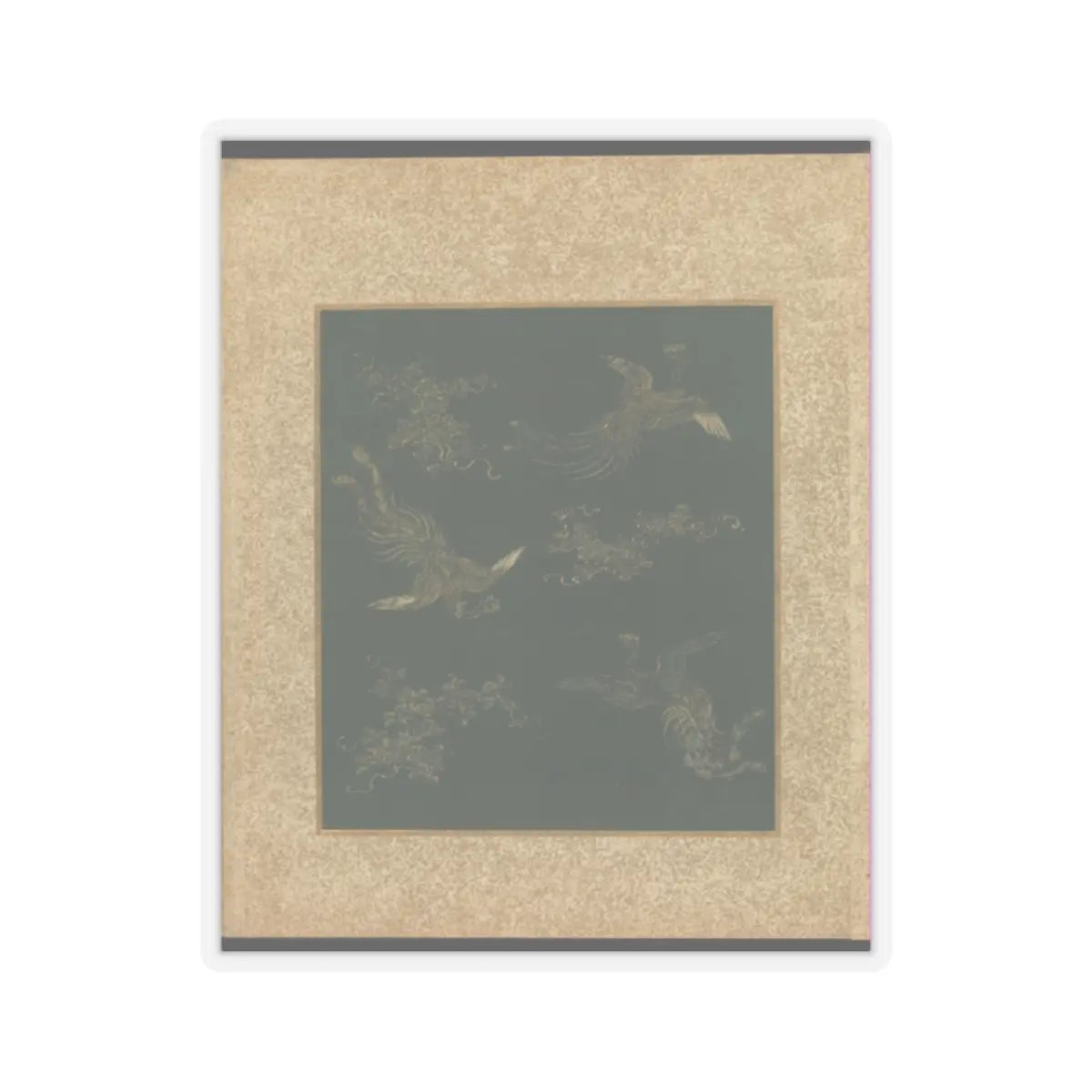 Kano Tsunenobu - Album of Hawks and Calligraphy - 17th–18th century v37 - STICKER Vinyl Kiss-Cut Decal