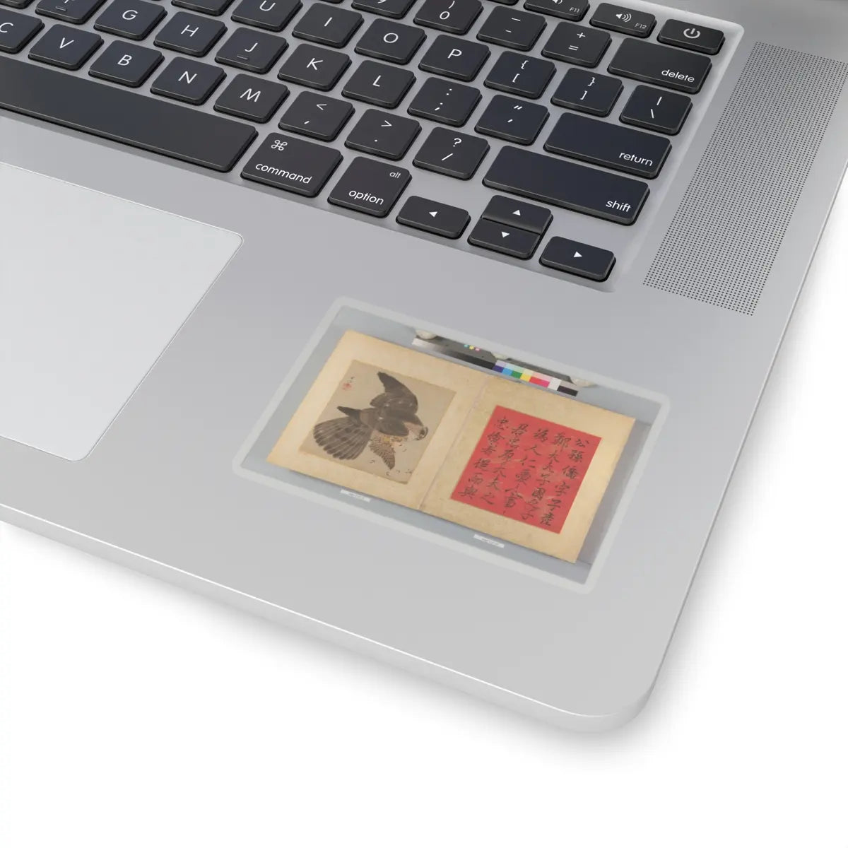 Kano Tsunenobu - Album of Hawks and Calligraphy - 17th–18th century v5 - STICKER Vinyl Kiss-Cut Decal
