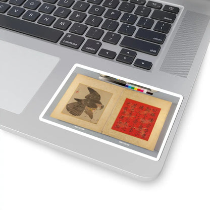 Kano Tsunenobu - Album of Hawks and Calligraphy - 17th–18th century v5 - STICKER Vinyl Kiss-Cut Decal