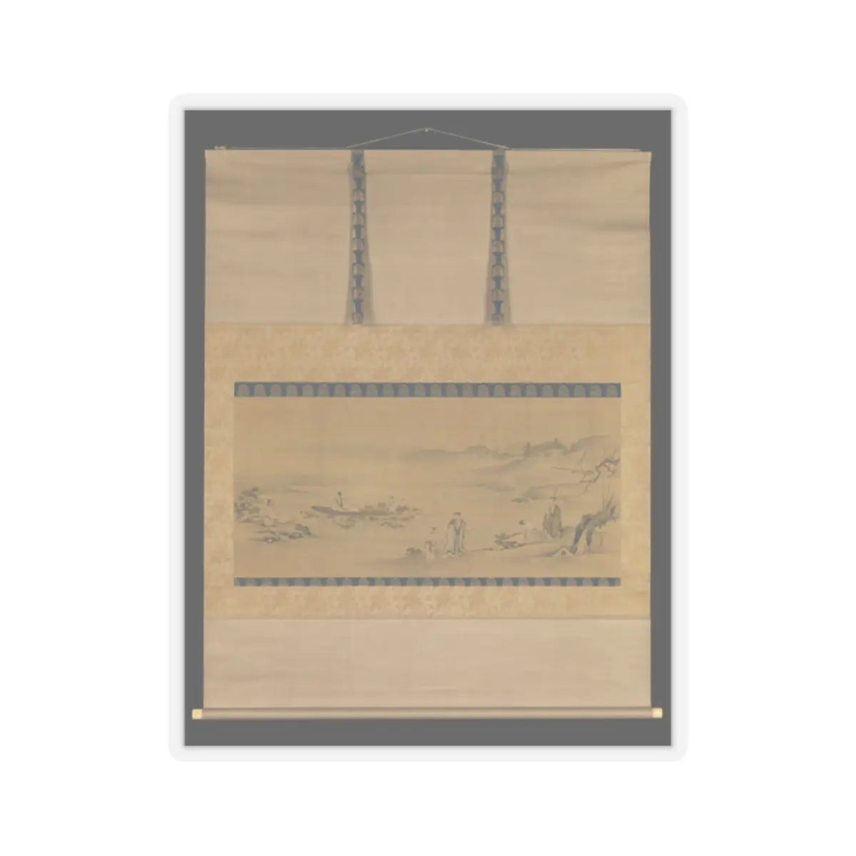 Kano Tsunenobu - Four Admirers - late 17th–early 18th century v2 - STICKER Vinyl Kiss-Cut Decal