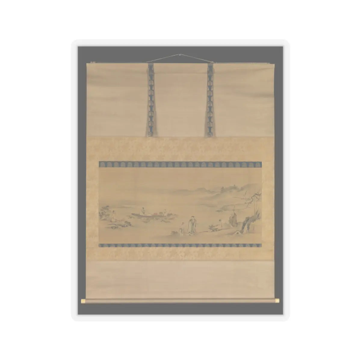 Kano Tsunenobu - Four Admirers - late 17th–early 18th century v2 - STICKER Vinyl Kiss-Cut Decal