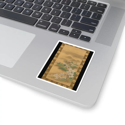 Kano Tsunenobu - Nunobiki Waterfall, Mount Yoshino, and Tatsuta River - after 1709 v2 - STICKER Vinyl Kiss-Cut Decal
