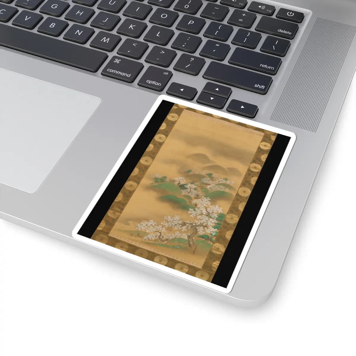 Kano Tsunenobu - Nunobiki Waterfall, Mount Yoshino, and Tatsuta River - after 1709 v2 - STICKER Vinyl Kiss-Cut Decal