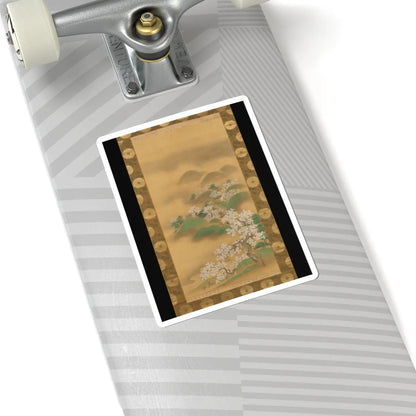Kano Tsunenobu - Nunobiki Waterfall, Mount Yoshino, and Tatsuta River - after 1709 v2 - STICKER Vinyl Kiss-Cut Decal