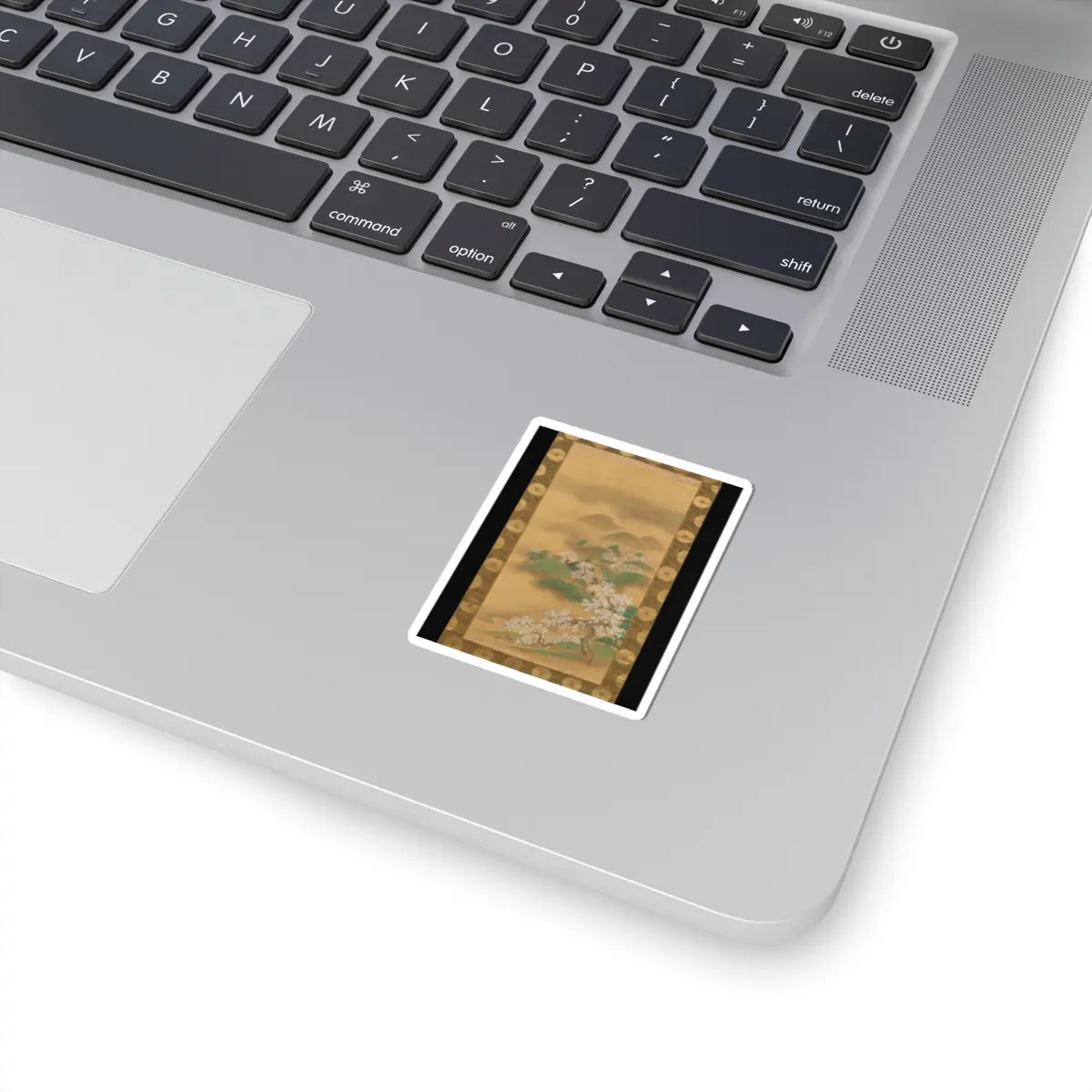 Kano Tsunenobu - Nunobiki Waterfall, Mount Yoshino, and Tatsuta River - after 1709 v2 - STICKER Vinyl Kiss-Cut Decal