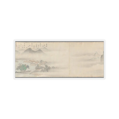 Kano Tōun - Eight Views of the Xiao and Xiang Rivers - 1675 v10 - STICKER Vinyl Kiss-Cut Decal