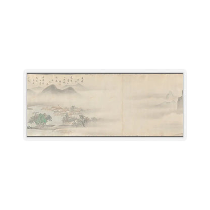 Kano Tōun - Eight Views of the Xiao and Xiang Rivers - 1675 v10 - STICKER Vinyl Kiss-Cut Decal