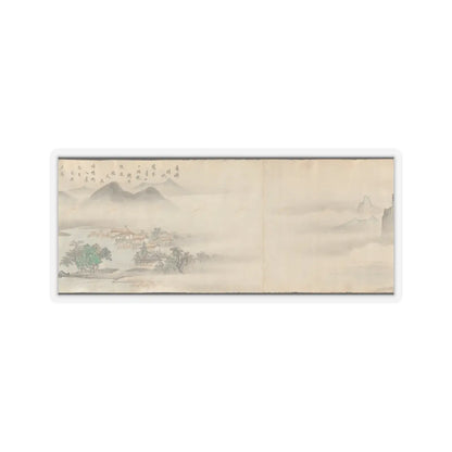Kano Tōun - Eight Views of the Xiao and Xiang Rivers - 1675 v10 - STICKER Vinyl Kiss-Cut Decal
