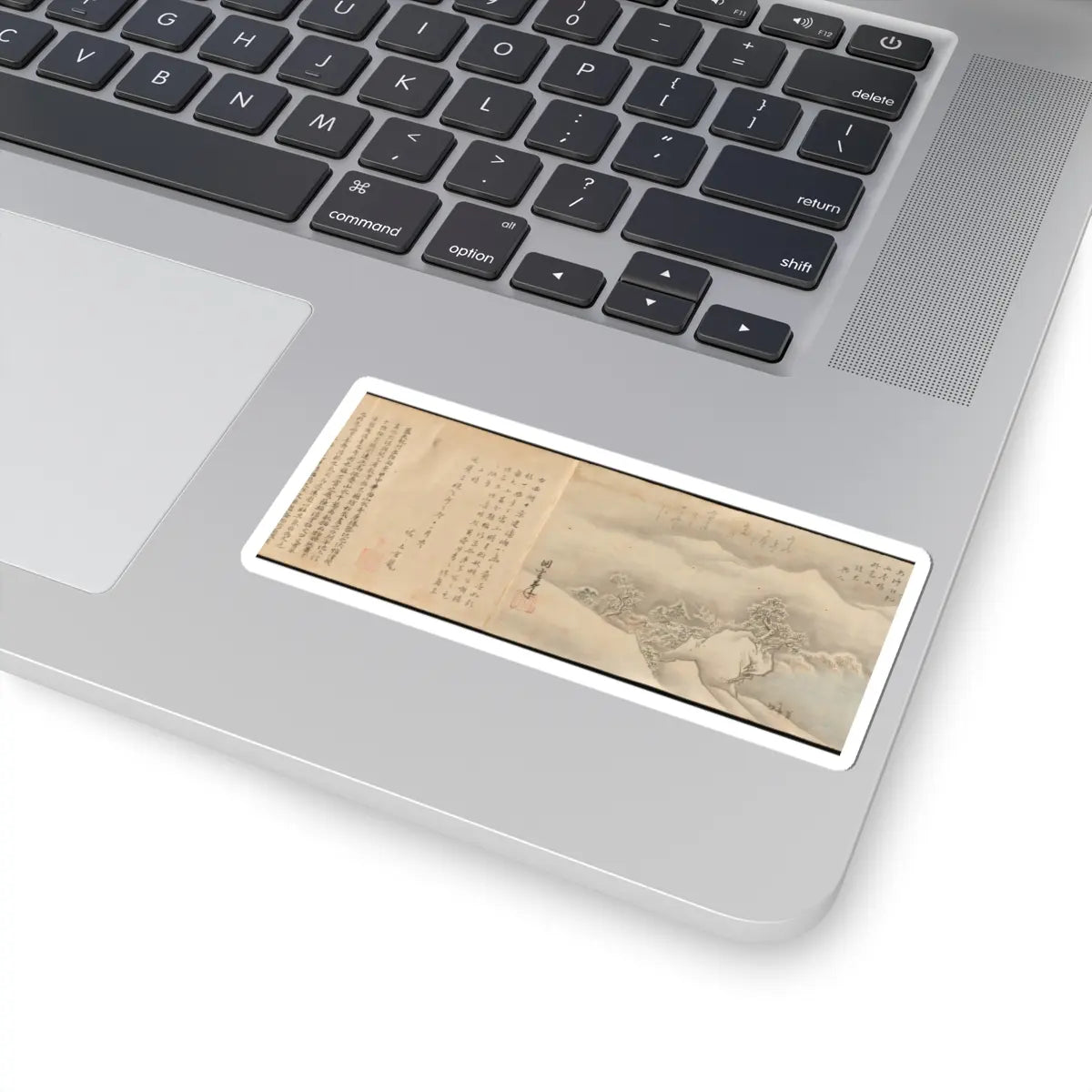 Kano Tōun - Eight Views of the Xiao and Xiang Rivers - 1675 v12 - STICKER Vinyl Kiss-Cut Decal