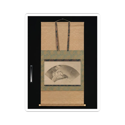 Kano Yukinobu 狩野之信 - The Daoist Immortal Liezi Flying on a Cloud - 16th century v2 - STICKER Vinyl Kiss-Cut Decal