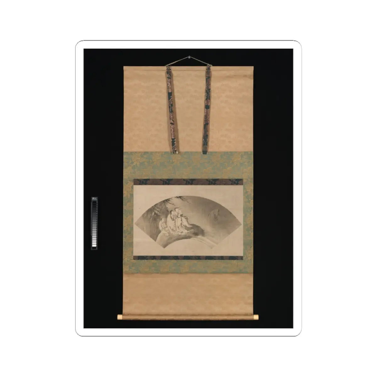 Kano Yukinobu 狩野之信 - The Daoist Immortal Liezi Flying on a Cloud - 16th century v2 - STICKER Vinyl Kiss-Cut Decal