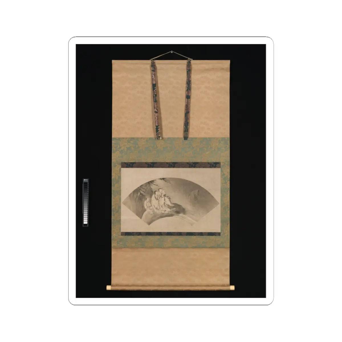Kano Yukinobu 狩野之信 - The Daoist Immortal Liezi Flying on a Cloud - 16th century v2 - STICKER Vinyl Kiss-Cut Decal