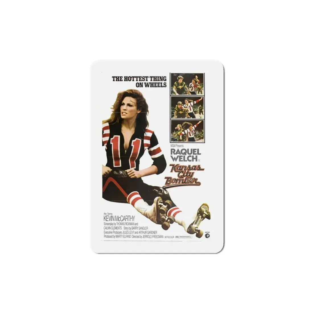 Kansas City Bomber 1972 Movie Poster Refrigerator Magnet - The Sticker Space