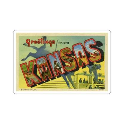 Kansas (Greeting Cards) STICKER Vinyl Die-Cut Decal 2 Inch - The Sticker Space