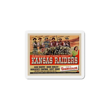 Kansas Raiders 1950 Movie Poster Refrigerator Magnet 4 Inch - The Sticker Space