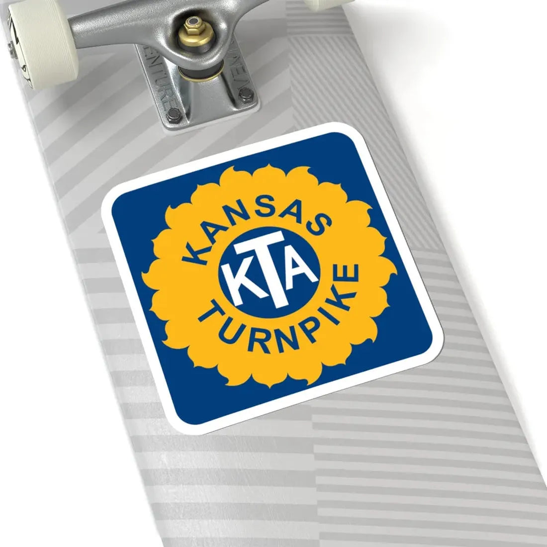 Kansas Turnpike (Kansas) (Road Sign) STICKER Vinyl Kiss-Cut Decal - The Sticker Space