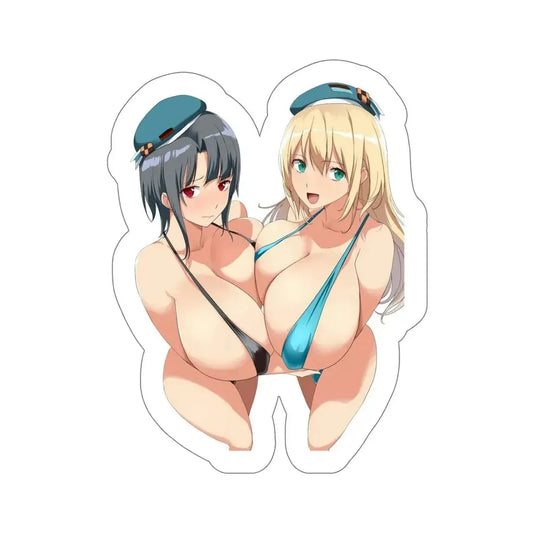 Kantai Collection - Atago and Takao (Anime/Ecchi/Waifu) STICKER Vinyl Die-Cut Decal 6 Inch - The Sticker Space