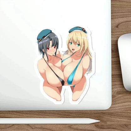 Kantai Collection - Atago and Takao (Anime/Ecchi/Waifu) STICKER Vinyl Die-Cut Decal - The Sticker Space