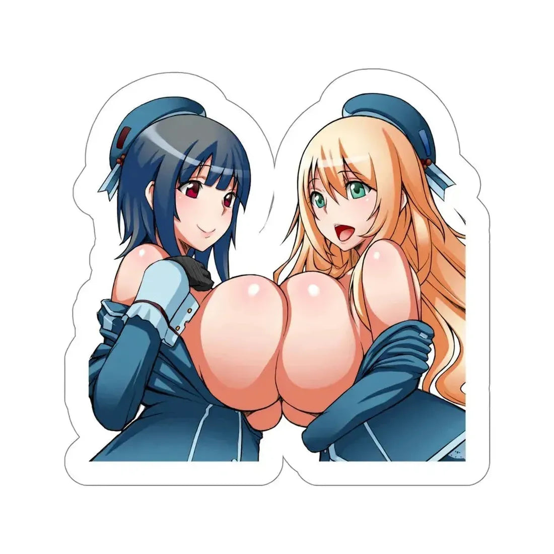 Kantai Collection - Atago and Takao v2 (Anime/Ecchi/Waifu) STICKER Vinyl Die-Cut Decal 5 Inch - The Sticker Space
