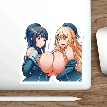 Kantai Collection - Atago and Takao v2 (Anime/Ecchi/Waifu) STICKER Vinyl Die-Cut Decal - The Sticker Space