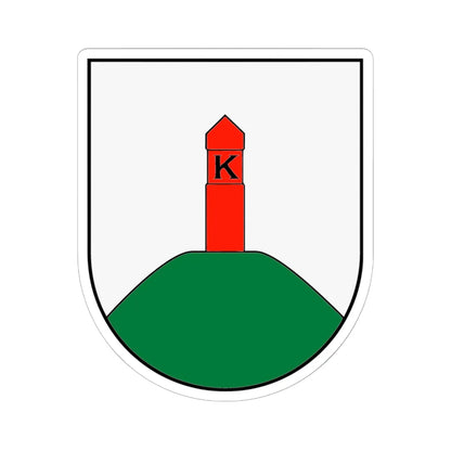 Kapciamiestis COA (Lithuania) (Coat of Arms) STICKER Vinyl Kiss-Cut Decal 6 Inch White - The Sticker Space