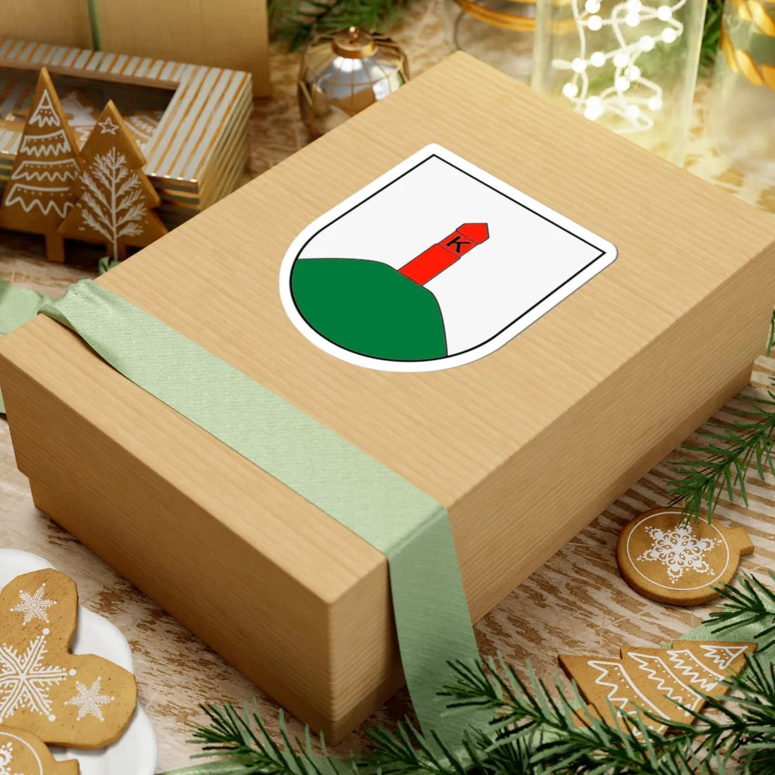 Kapciamiestis COA (Lithuania) (Coat of Arms) STICKER Vinyl Kiss-Cut Decal - The Sticker Space